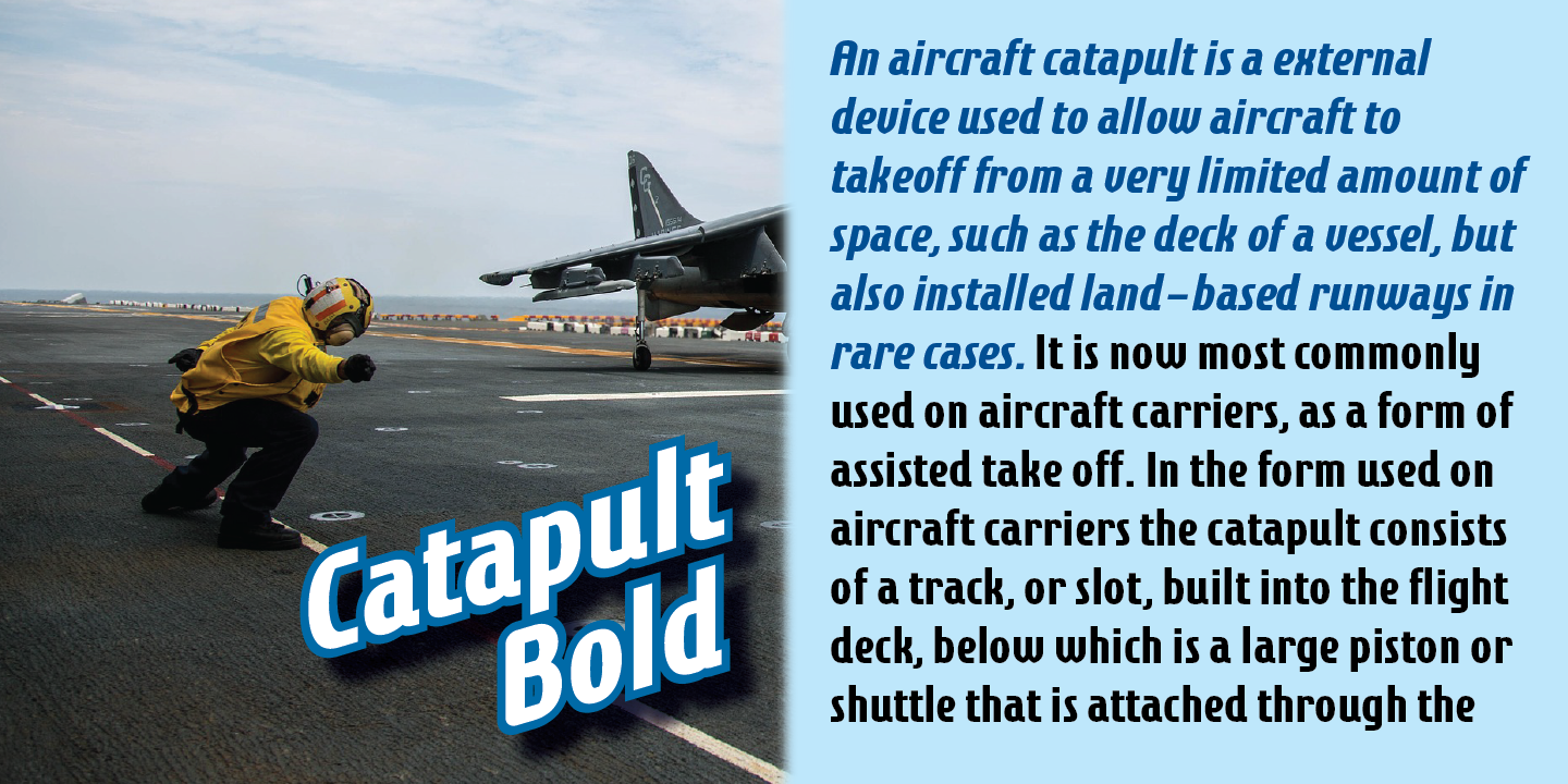 Example font Catapult #9